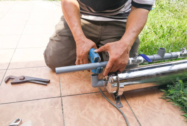 man fixing